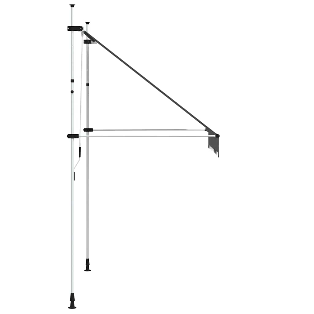 143688 vidaXL Manual Retractable Awning 200 cm Anthracite