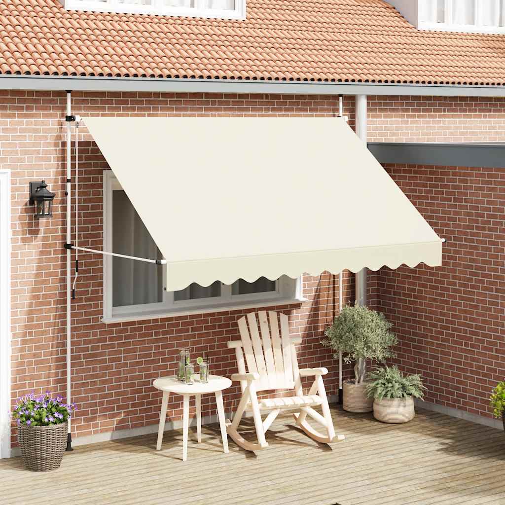 Retractable Awning | Cream | Polyester with PU coating, Steel