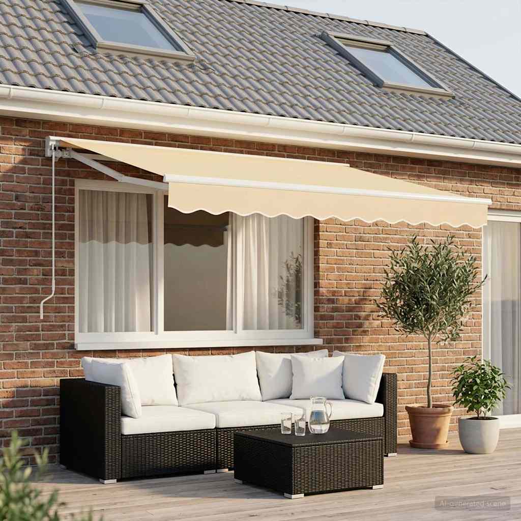 Awning Replacement Fabric Cream 350x250 cm Polyester