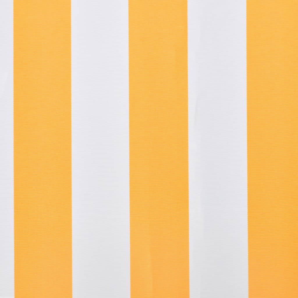 Awning Top Sunshade Canvas Orange & White 3.5x2.5 m
