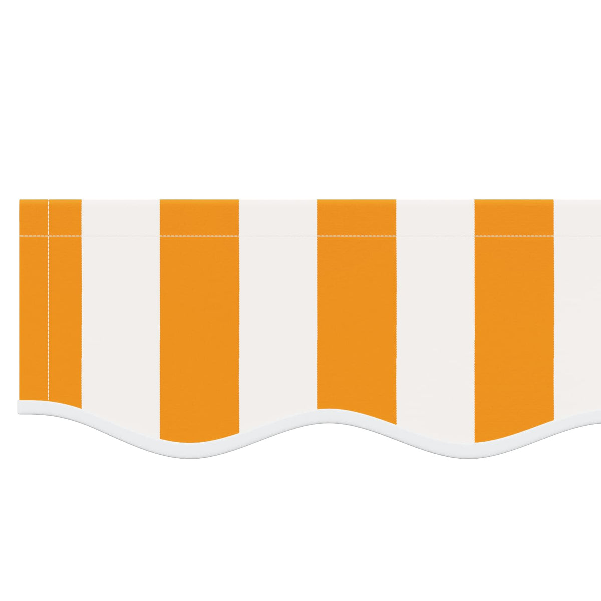Awning Replacement Fabric Orange and White 450x300 cm Polyester