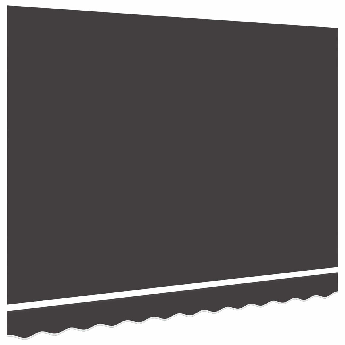 Awning Replacement Fabric Grey 350x250 cm Polyester