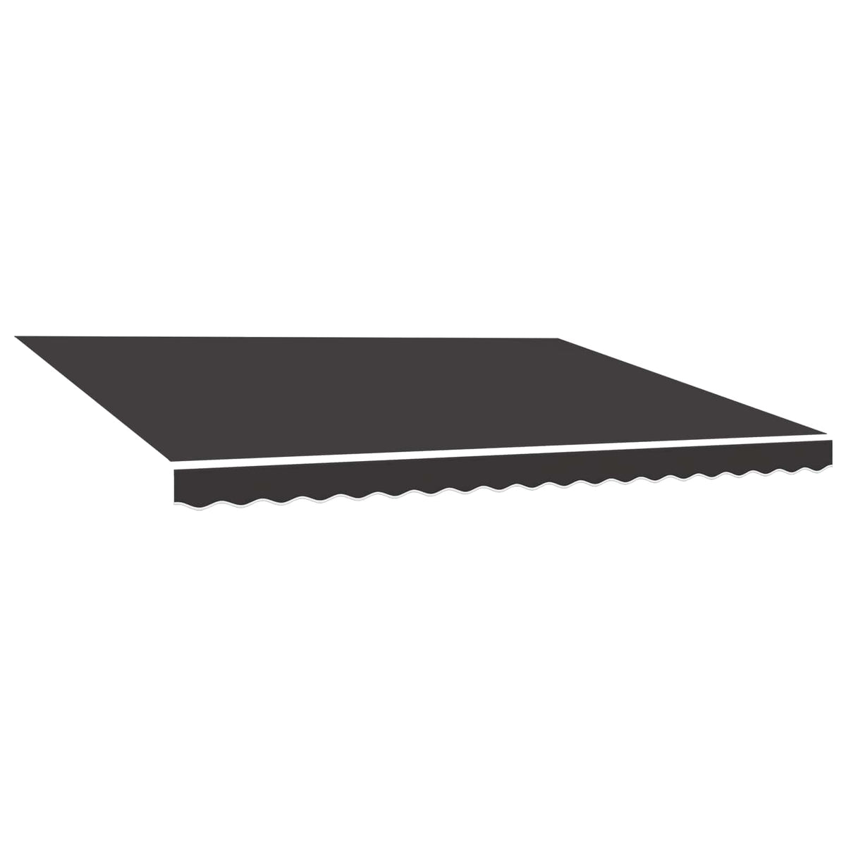 Awning Replacement Fabric Grey 500x300 cm Polyester
