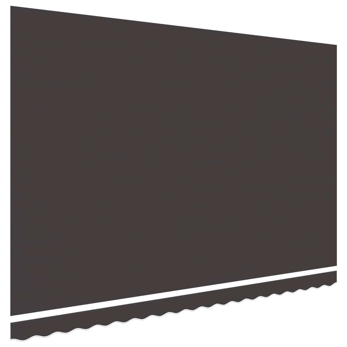 Awning Replacement Fabric Grey 500x300 cm Polyester