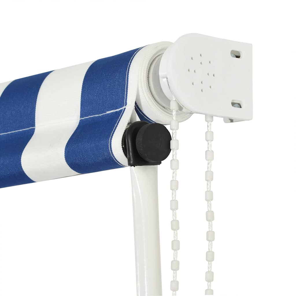 Retractable Awning 150x150 cm Blue and White