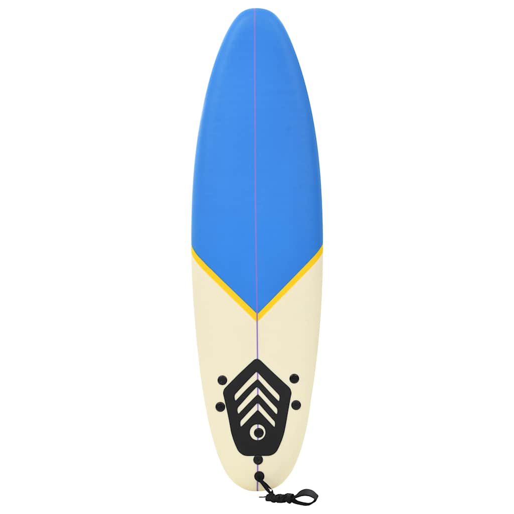 91687 vidaXL Surfboard 170 cm Blue and Cream