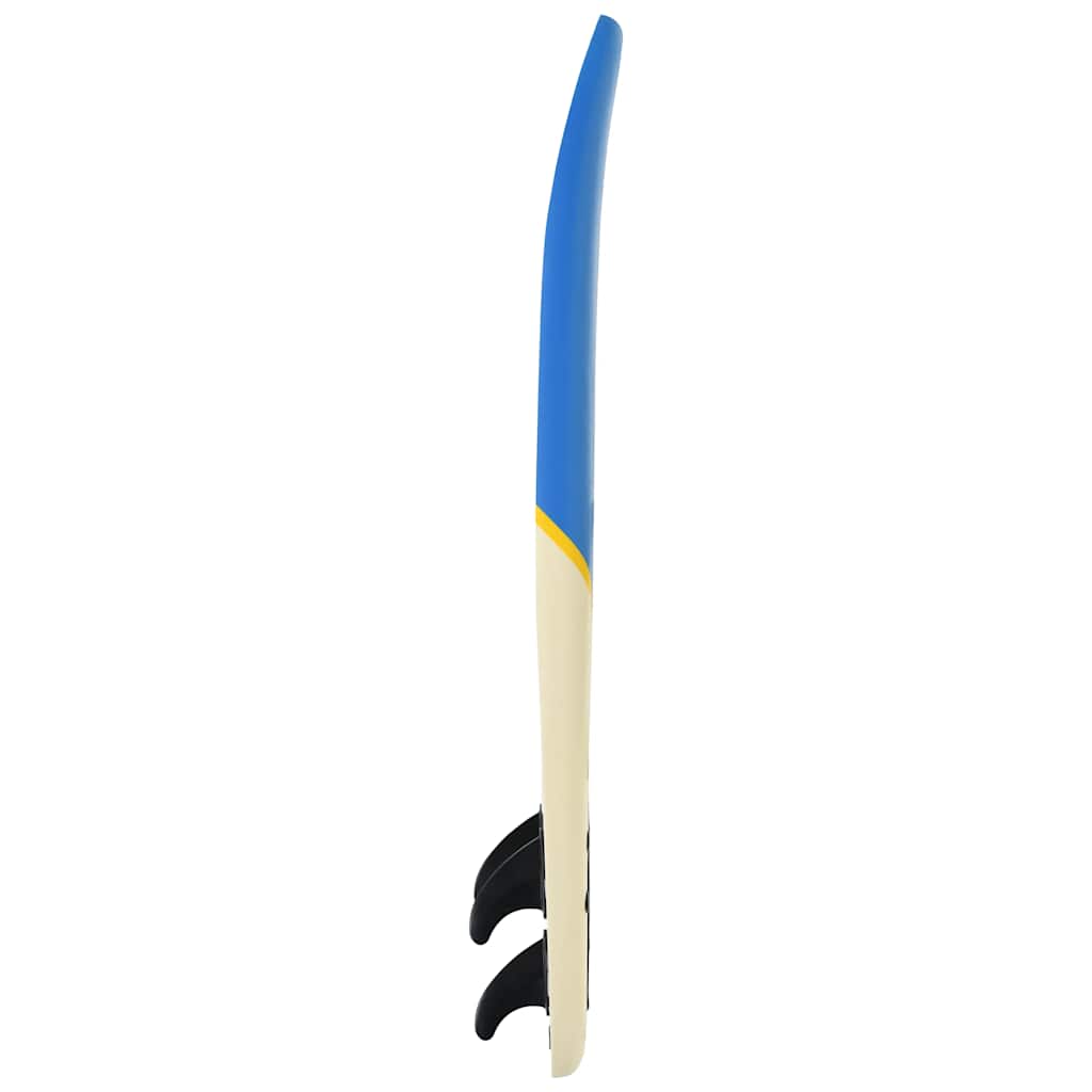 91687 vidaXL Surfboard 170 cm Blue and Cream