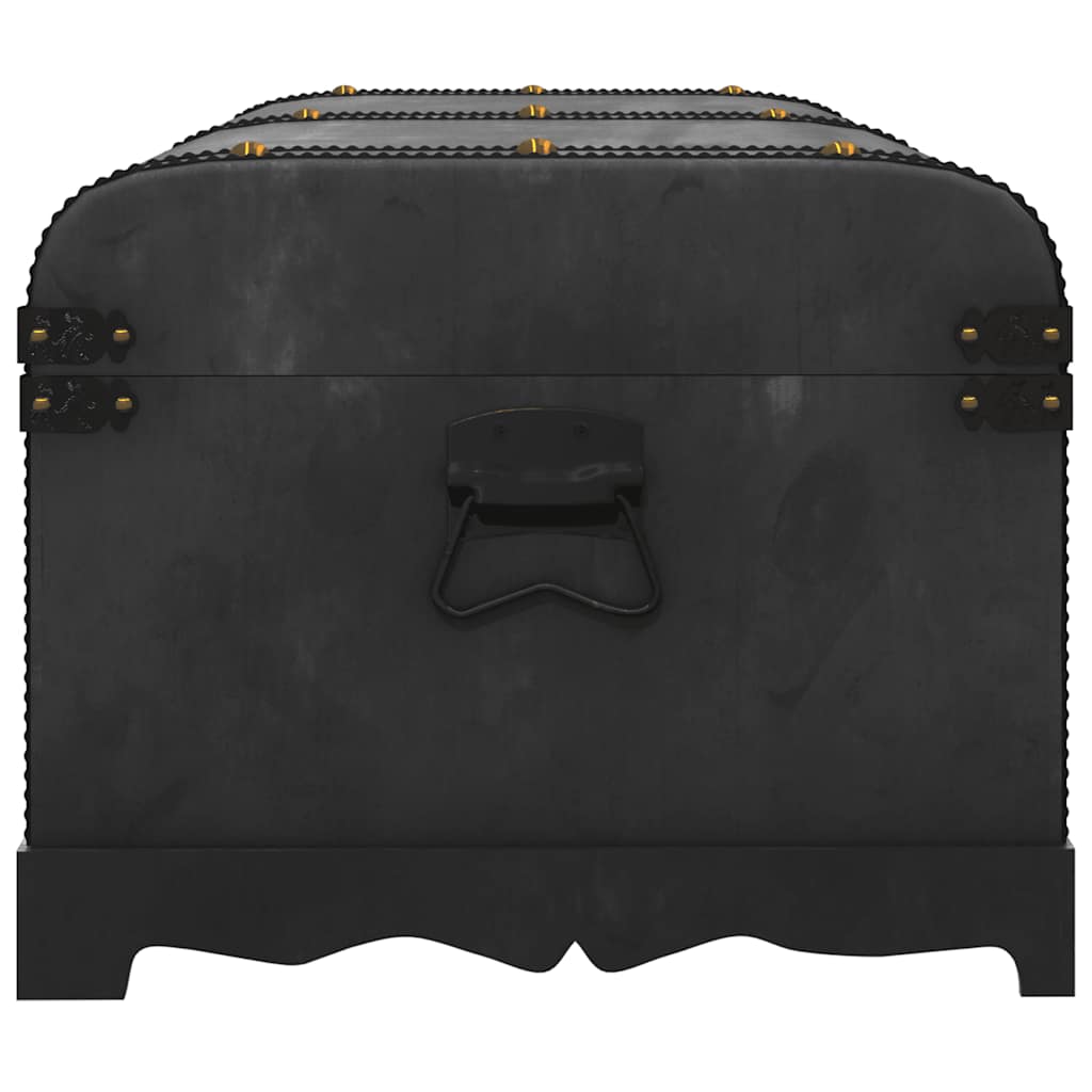 275394 vidaXL Treasure Chest Wood Black 90x51x42 cm(60797)