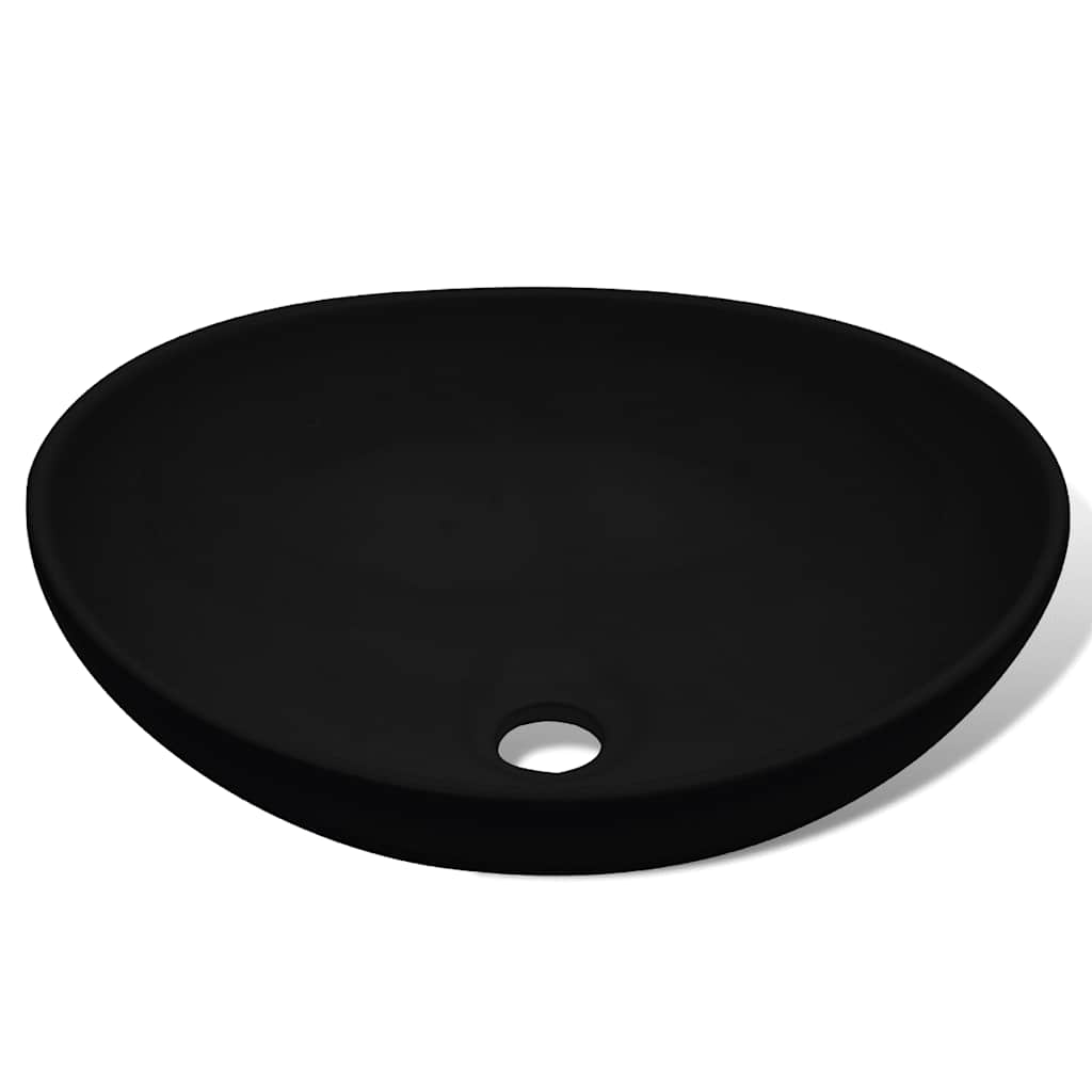 Ceramic Basin 40x33 cm Black Ceramic