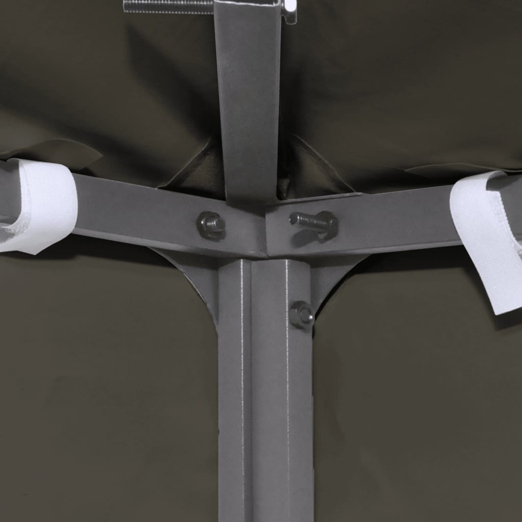 2-Tier Gazebo Top Cover 310 g/m² 3x3 m Taupe