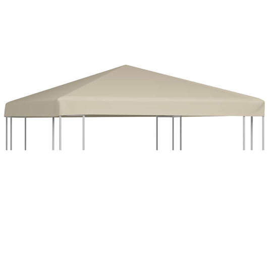 44778 vidaXL Gazebo Top Cover 310 g/m² 3x3 m Beige