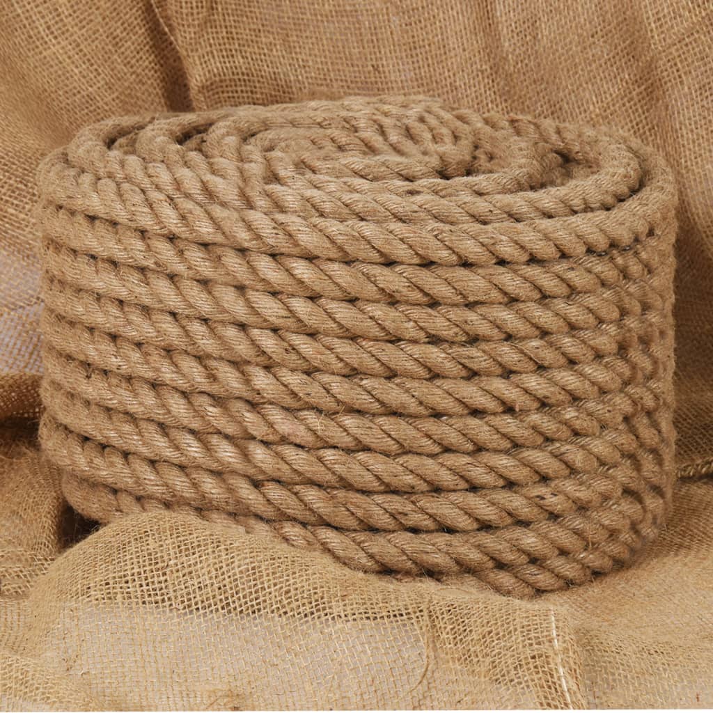 vidaXL Rope 100% Jute 20 mm 100 m