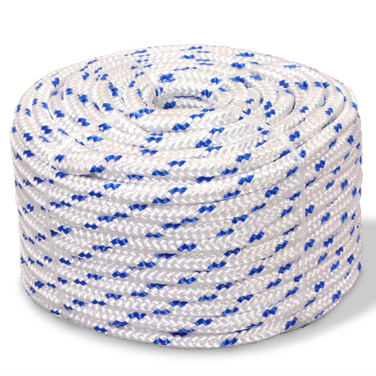 143807 vidaXL Marine Rope Polypropylene 18 mm 50 m White