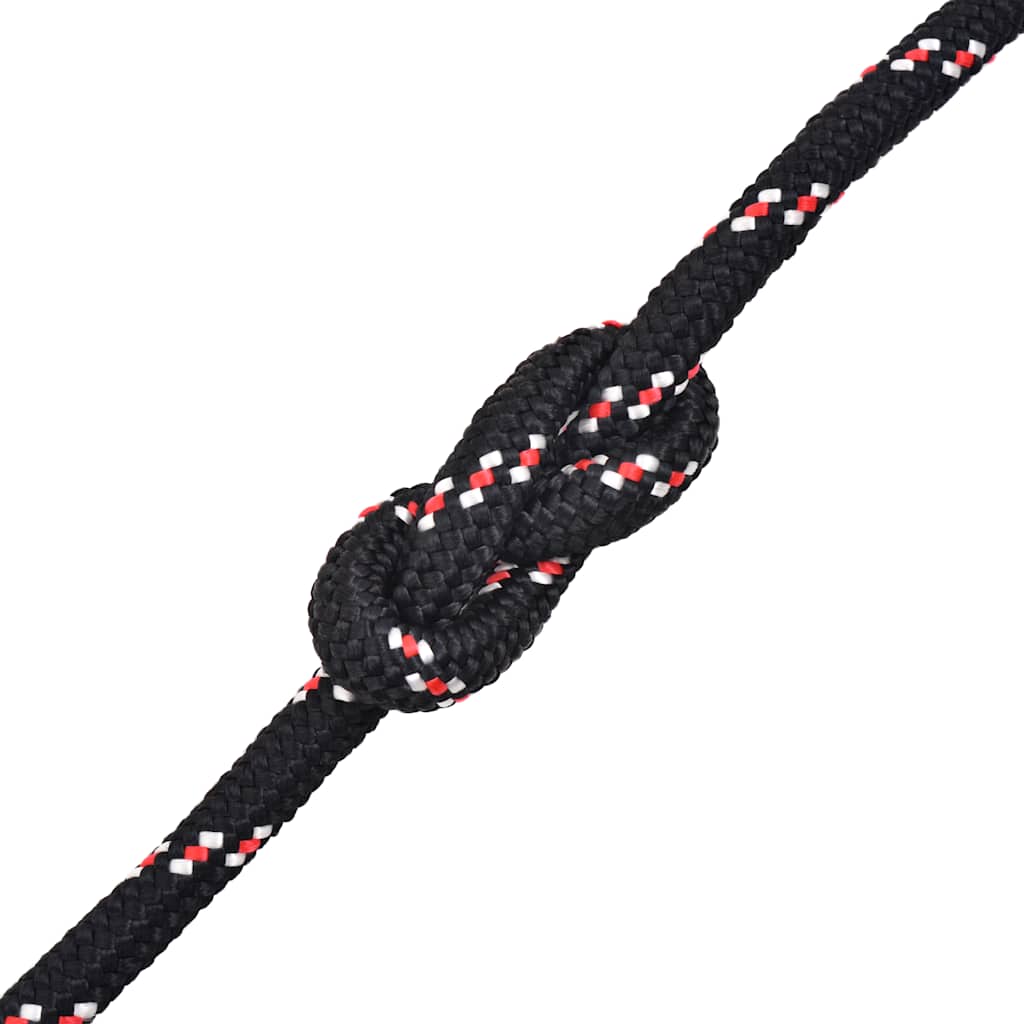 143813 vidaXL Marine Rope Polypropylene 16 mm 50 m Black