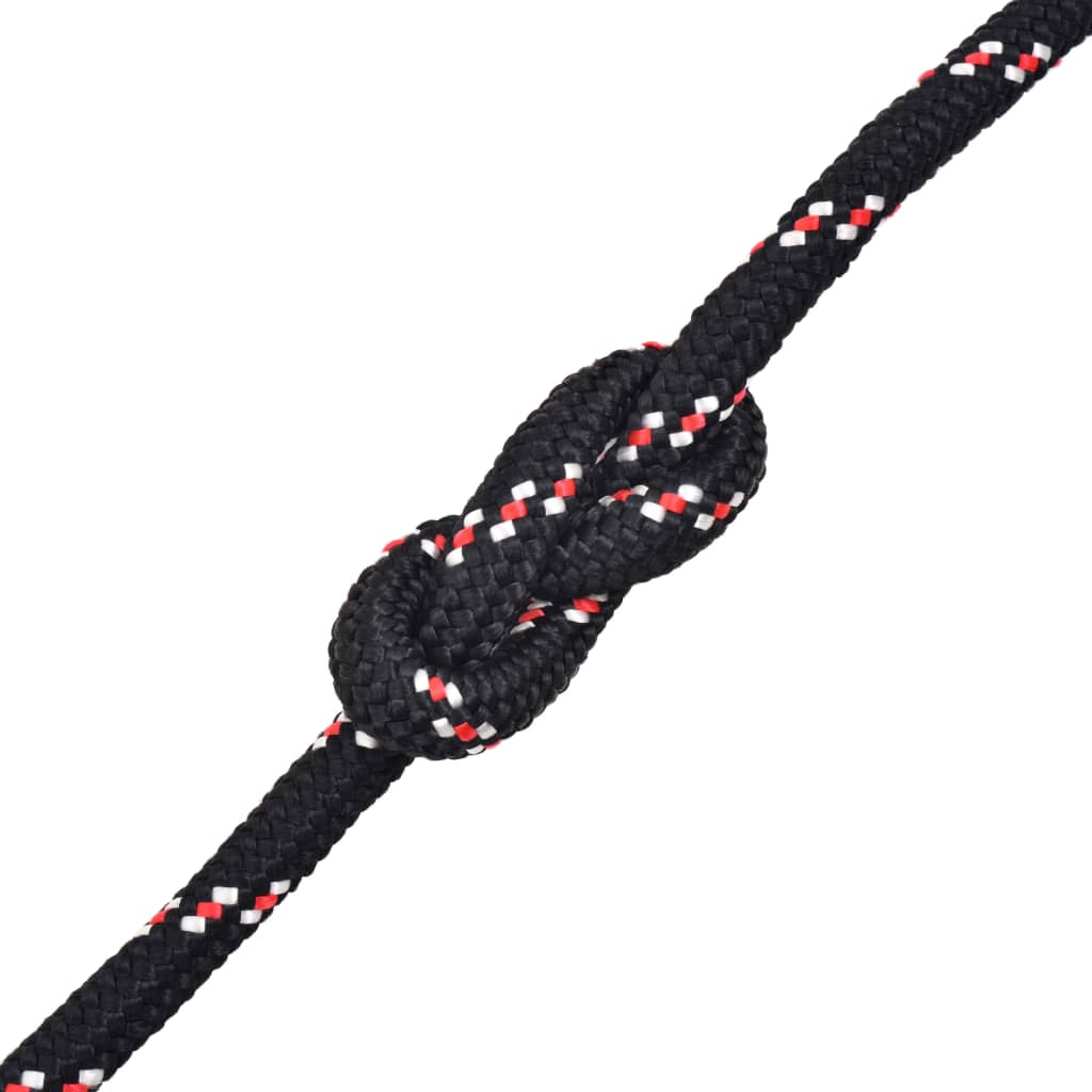 vidaXL Marine Rope Polypropylene 18 mm 50 m Black