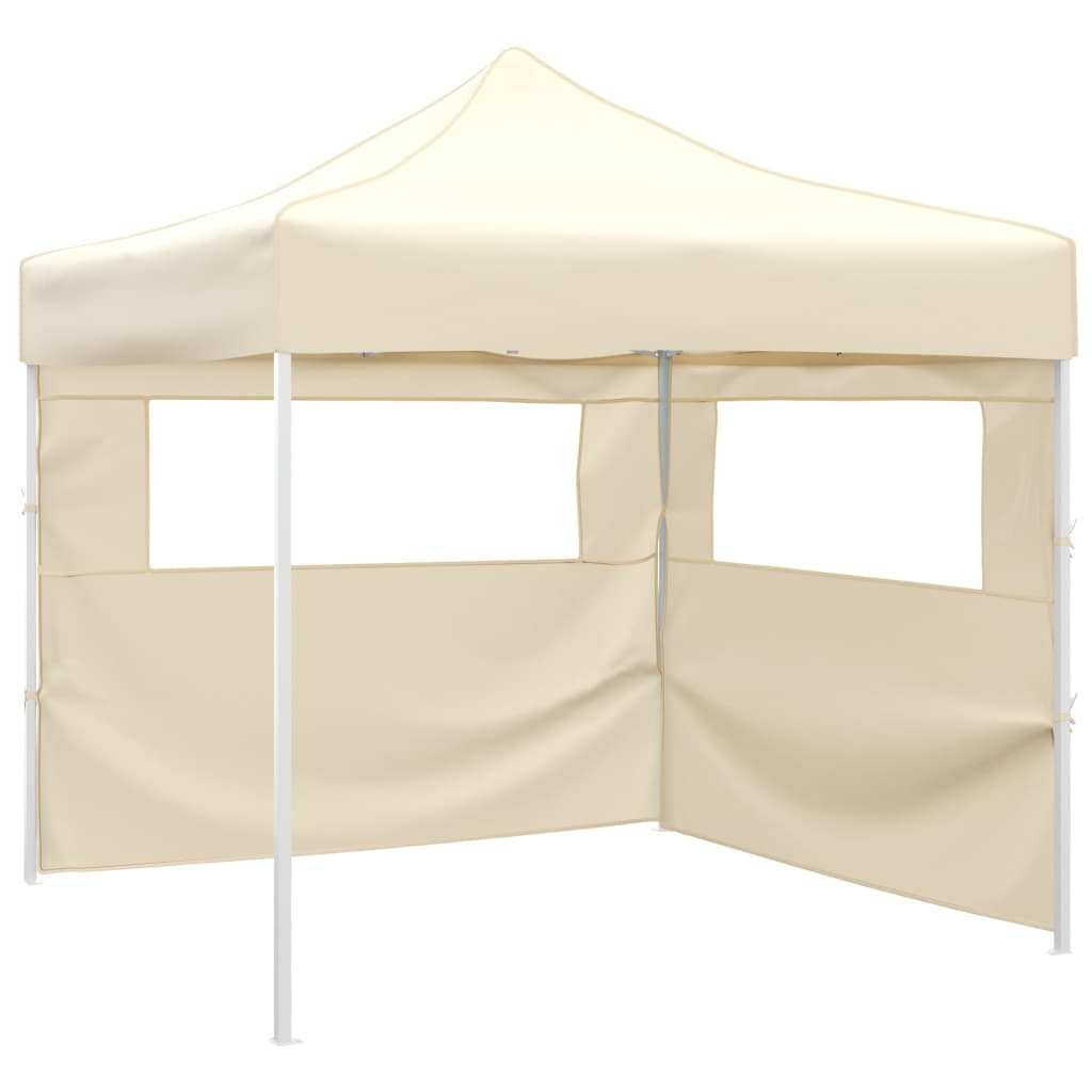 44960 vidaXL Foldable Tent with 2 Walls 291x291x315 cm Cream