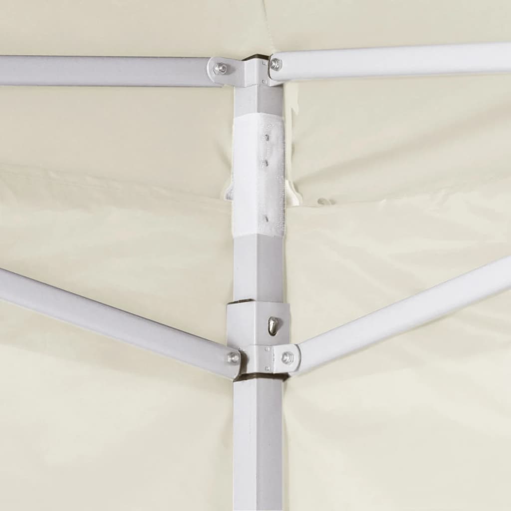 44960 vidaXL Foldable Tent with 2 Walls 291x291x315 cm Cream