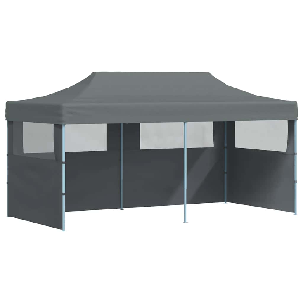 44966 vidaXL Folding Pop-up Partytent with Sidewalls 3x6 m Anthracite