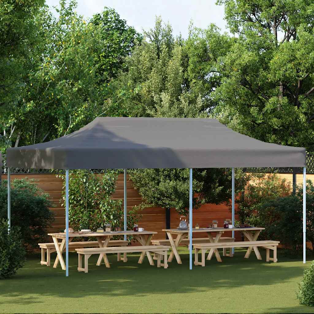 44967 vidaXL Folding Pop-up Partytent 3x6 m Anthracite
