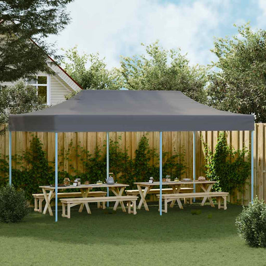 Folding Pop-up Partytent 3x6 m Anthracite