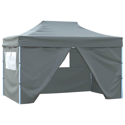 Partytent | Anthracite | Oxford Fabric | 3x4.5m | Foldable | Party Tent