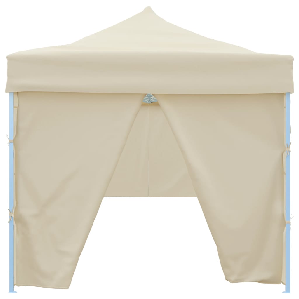 vidaXL Folding Pop-up Party Tent with 8 Sidewalls 3x9 m Cream