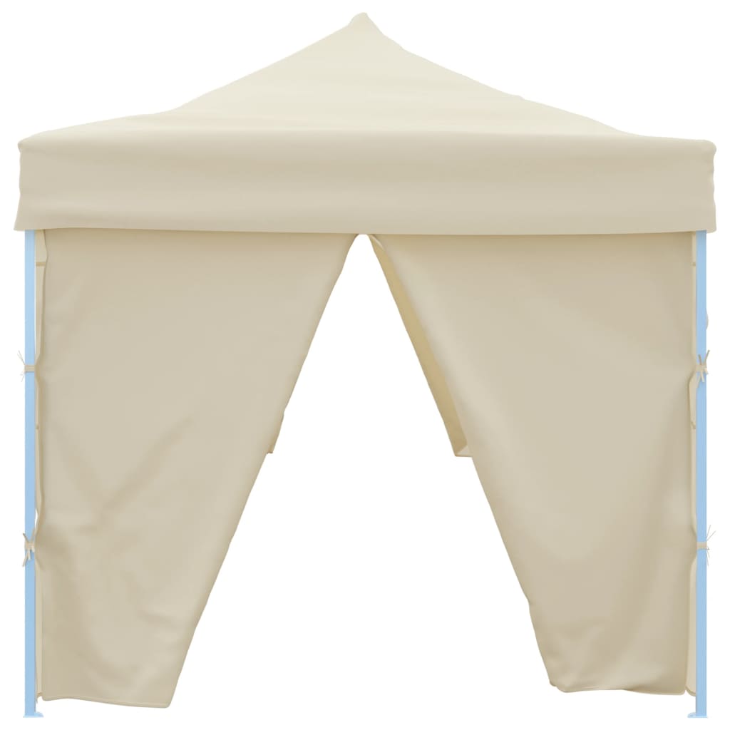 vidaXL Folding Pop-up Party Tent with 8 Sidewalls 3x9 m Cream