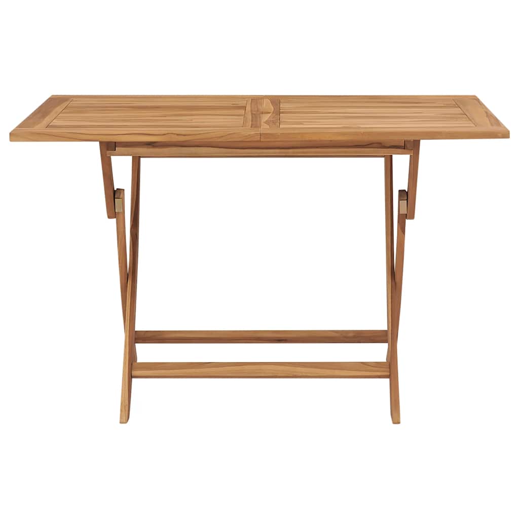 44682 vidaXL Folding Garden Table 120x70x75 cm Solid Teak Wood