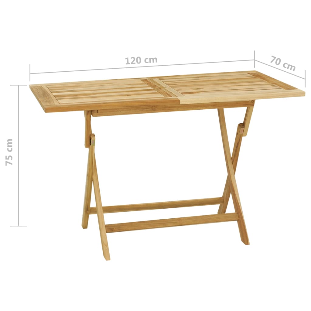 Garden Dining Set | Teak | Fine sanded teak hardwood | Medium | Foldable