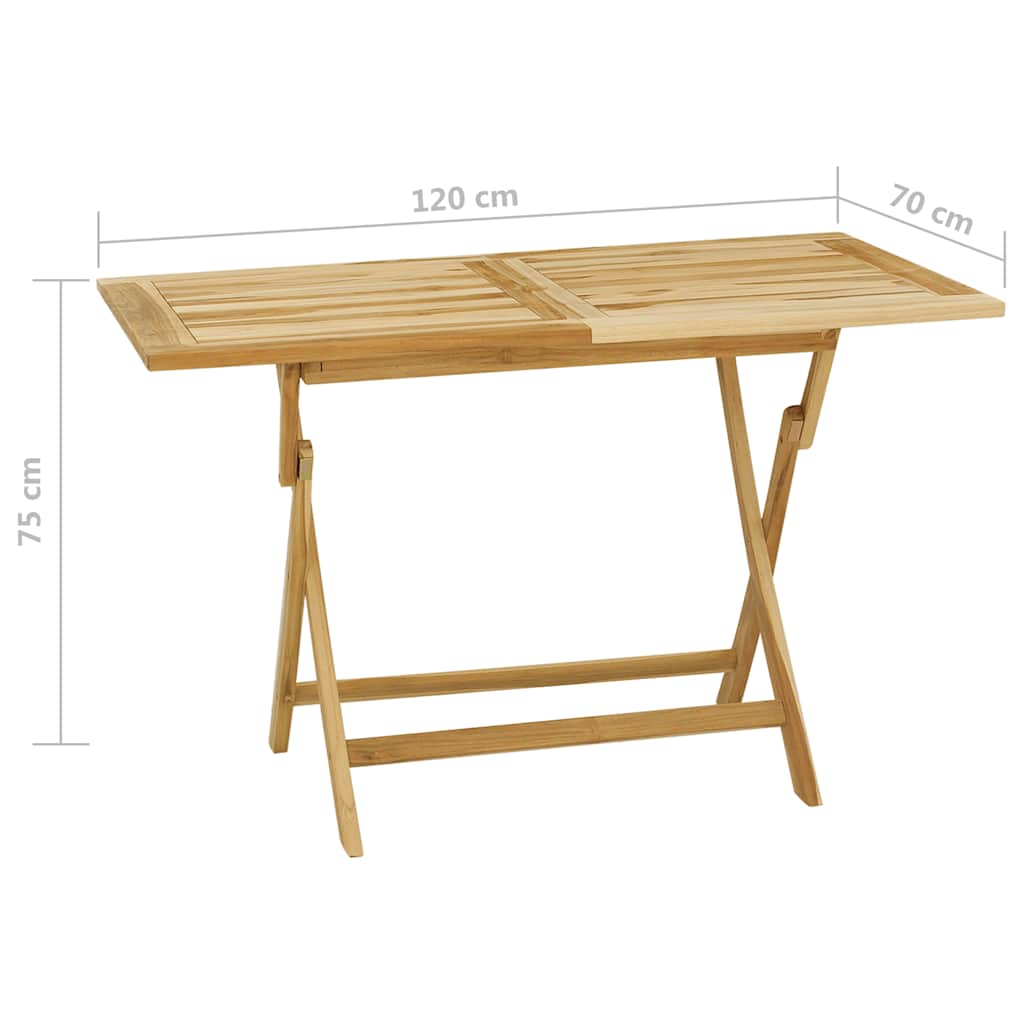 5 Piece Outdoor Dining Set Solid Teak Wood