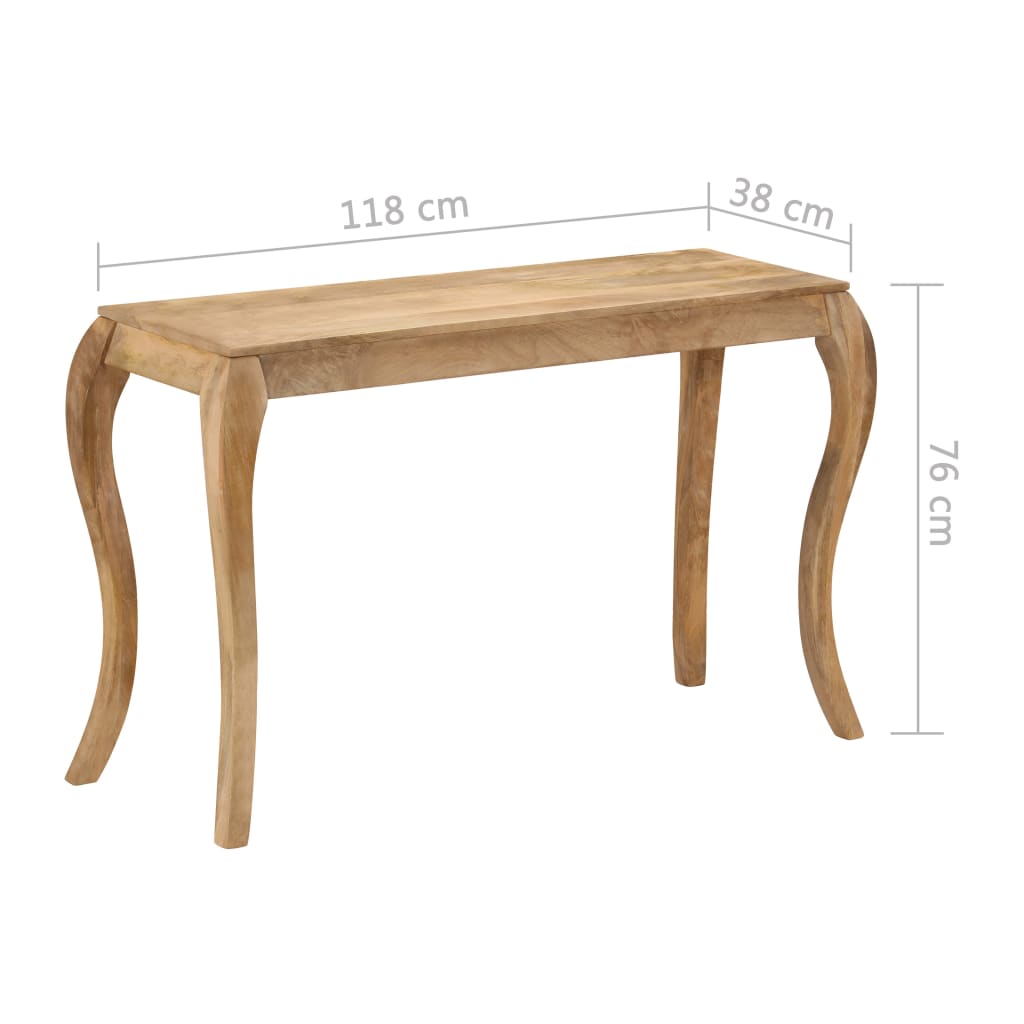 Console Table 118x38x76 cm Solid Mango Wood