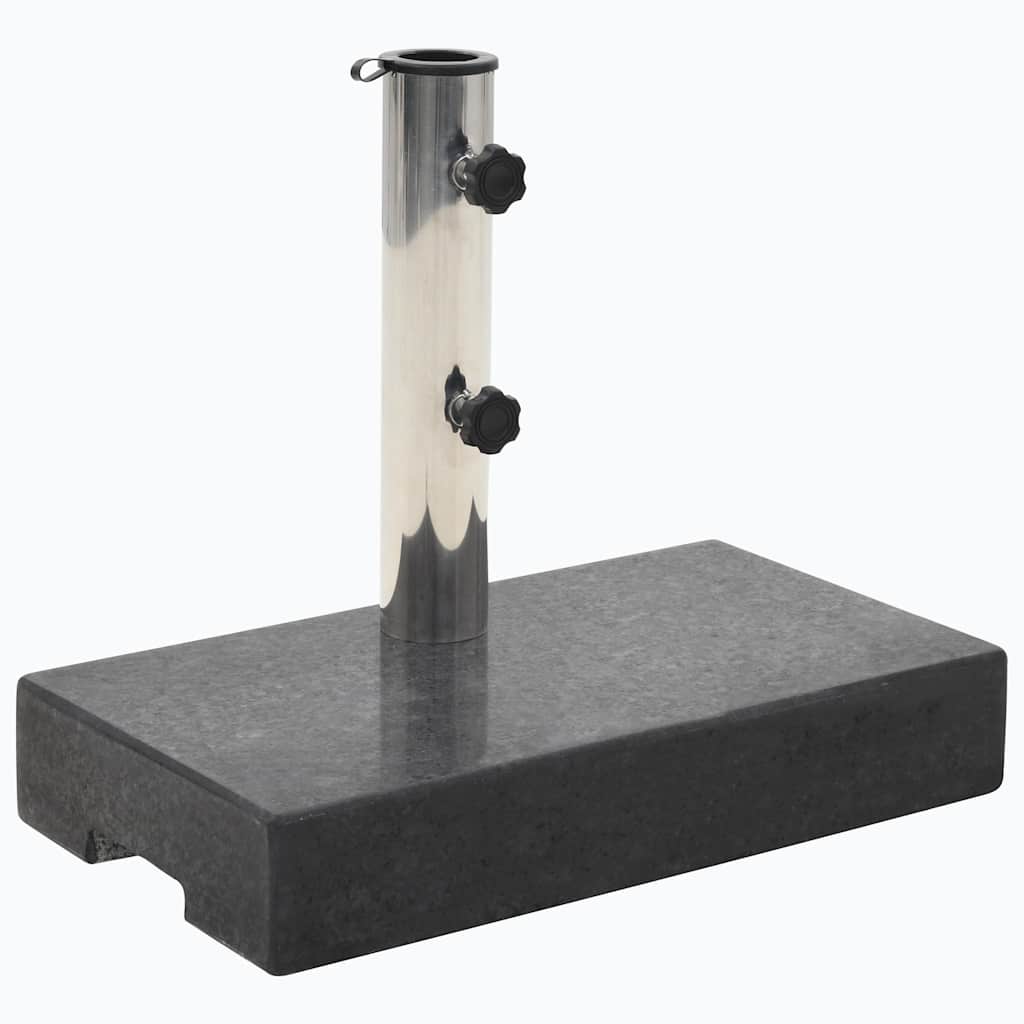 Parasol Base | Black | Granite, Stainless Steel | Standard | Parasol Base
