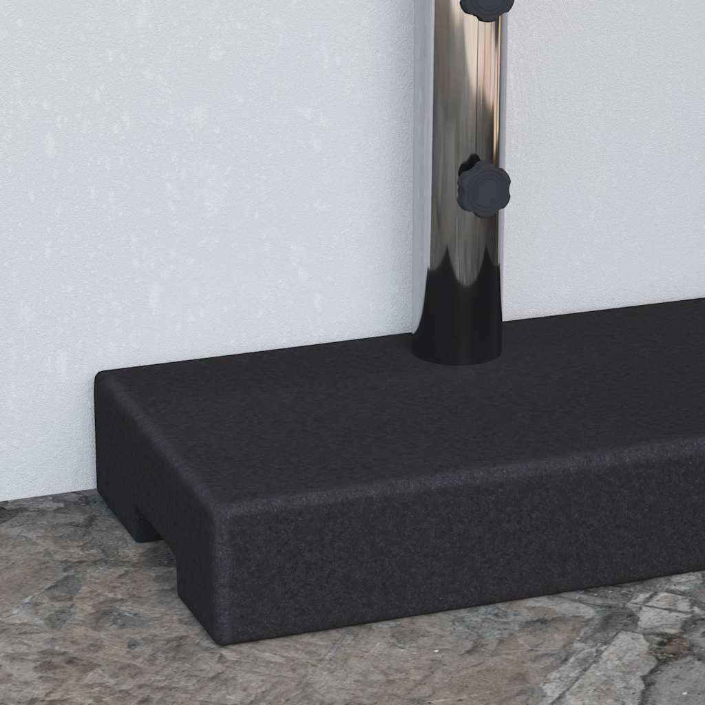 Parasol Base | Black | Granite, Stainless Steel | Standard | Parasol Base