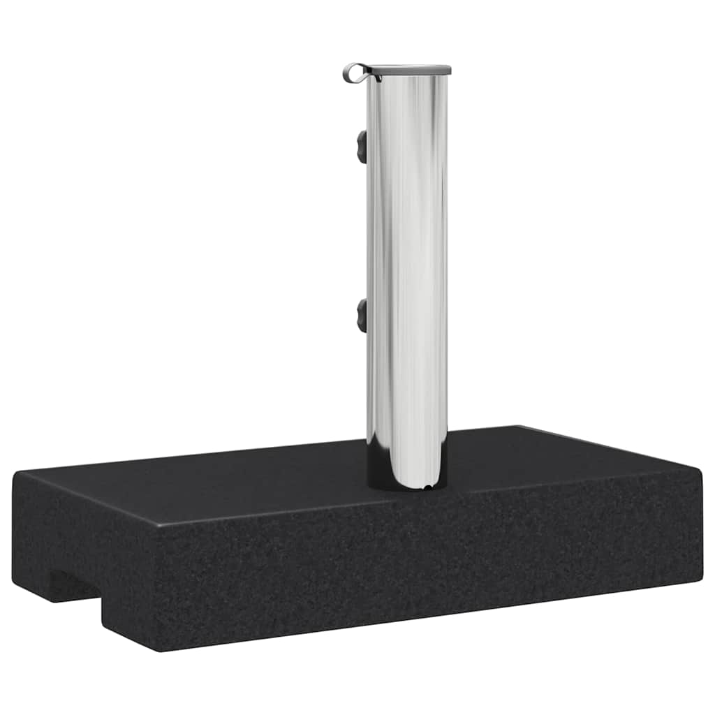45067 vidaXL Parasol Base Granite 25 kg Rectangular Black