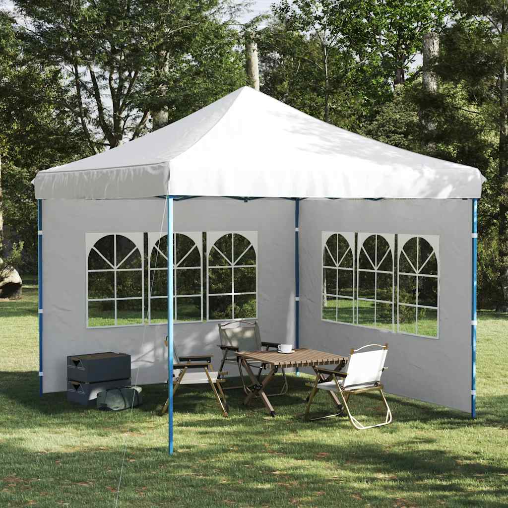 45113 vidaXL Party Tent Sidewall 2 pcs with Window PE White