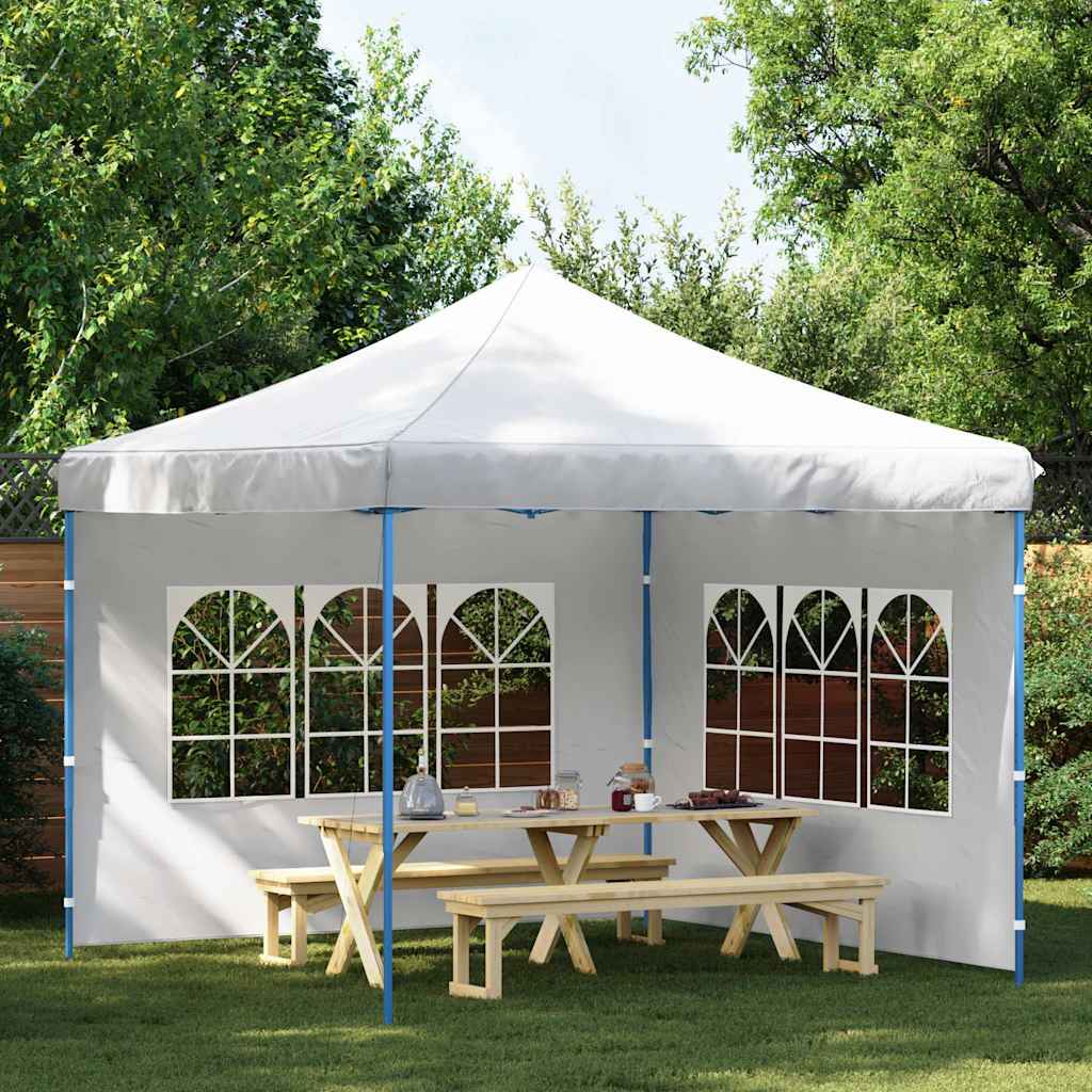 45113 vidaXL Party Tent Sidewall 2 pcs with Window PE White