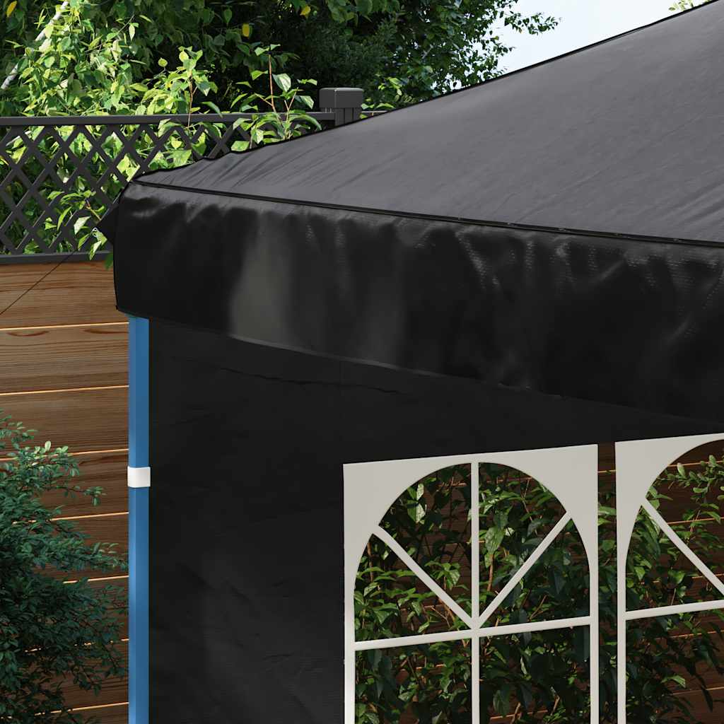 45117 vidaXL Party Tent Sidewall 2 pcs with Window PE Anthracite