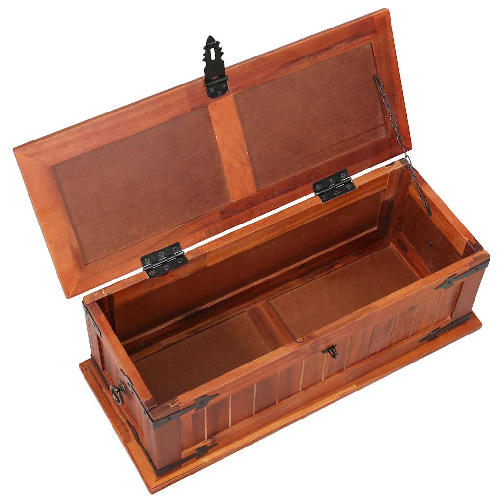 247240 vidaXL Storage Chest 60x25x22 cm Solid Acacia Wood