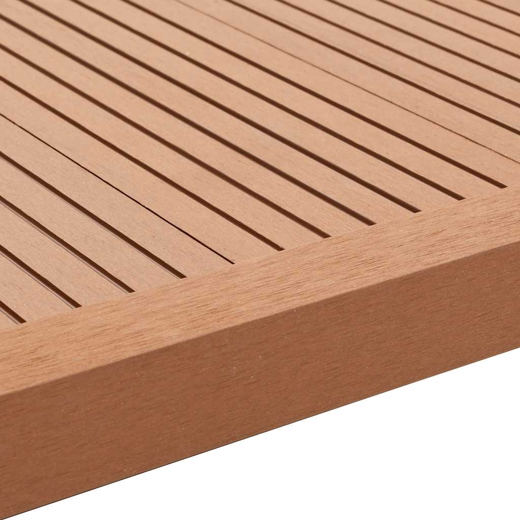 5 pcs Decking Angle Trims WPC 170 cm Light Brown