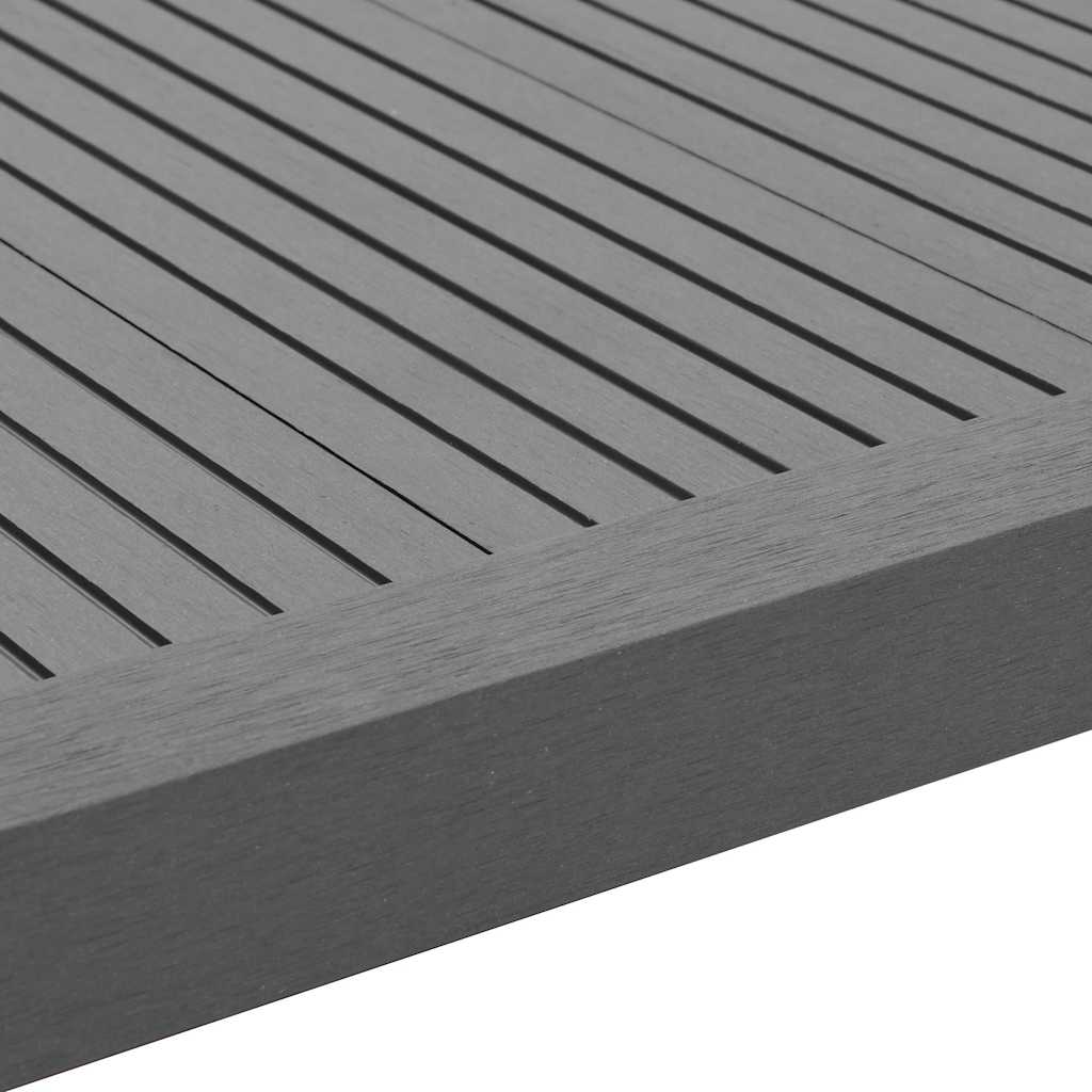 5 pcs Decking Angle Trims WPC 170 cm Grey