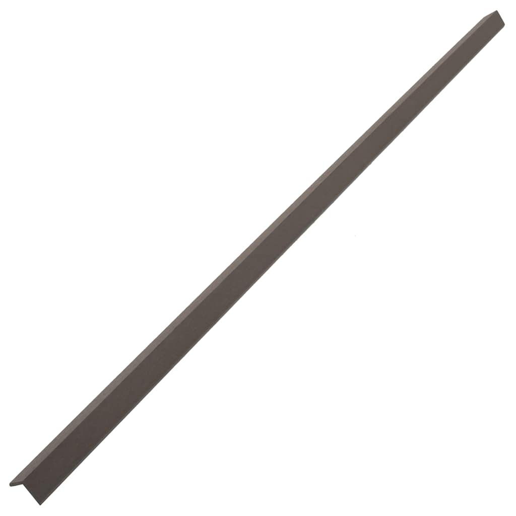 5 pcs Decking Angle Trims WPC 170 cm Dark Brown