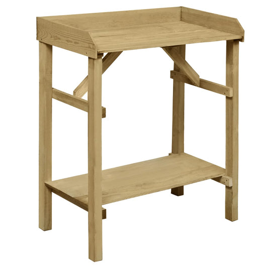 vidaXL Garden Planter Table Impregnated Pinewood 75x40x90 cm