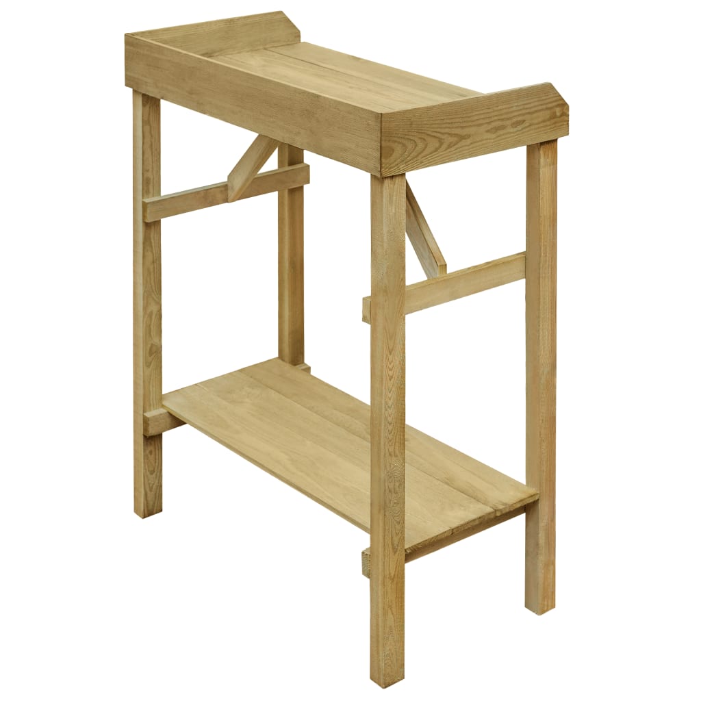 vidaXL Garden Planter Table Impregnated Pinewood 75x40x90 cm