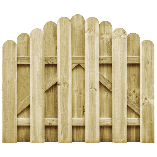 vidaXL Garden Gate Impregnated Pinewood 100x75 cm