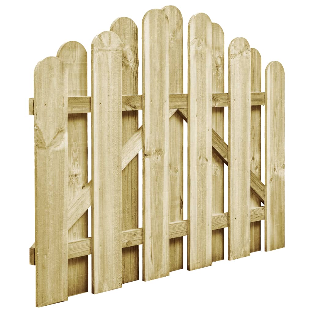 vidaXL Garden Gate Impregnated Pinewood 100x75 cm