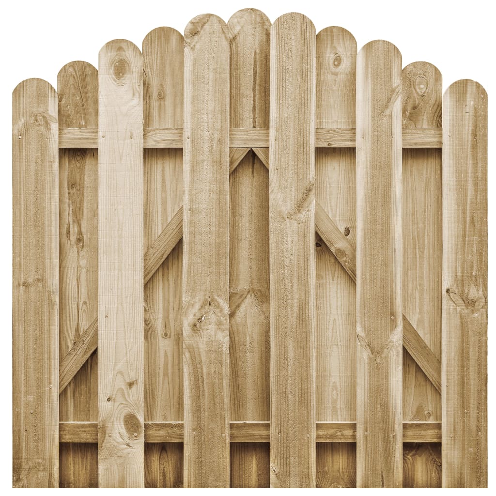 vidaXL Garden Gate Impregnated Pinewood 100x100 cm