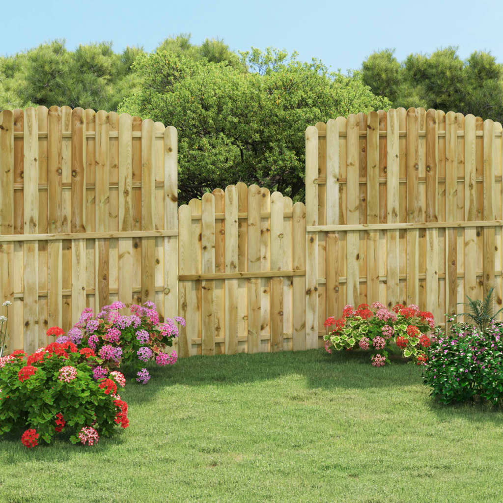 vidaXL Garden Gate Impregnated Pinewood 100x125 cm