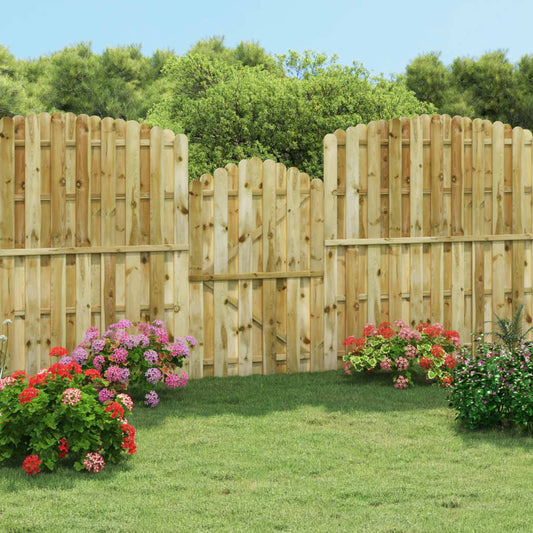 vidaXL Garden Gate Impregnated Pinewood 100x150 cm