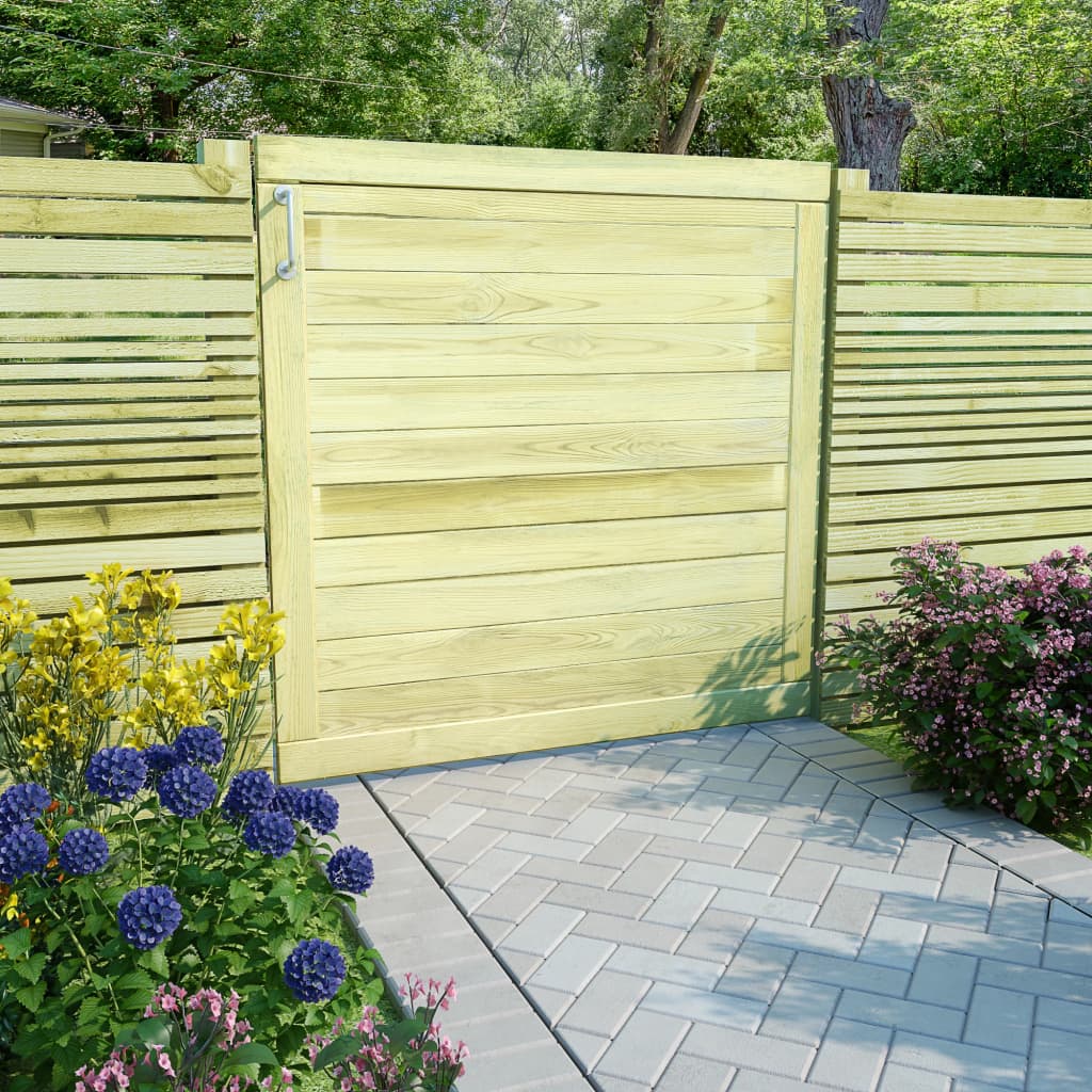 vidaXL Garden Gate Impregnated Pinewood 100x100 cm