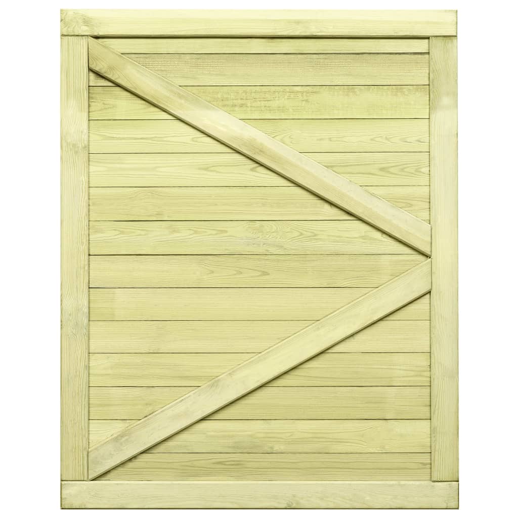 vidaXL Garden Gate Impregnated Pinewood 125x100 cm